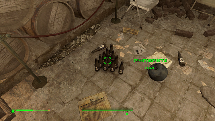 Glass bottles from Beantown Brewery. / Fallout 4