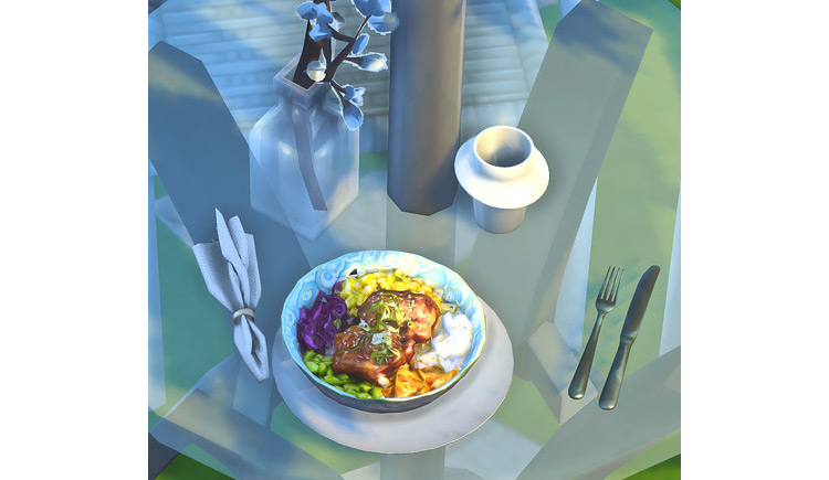 Josie Spicy Korean Chicken Dish by josiesimblr / Sims 4 CC