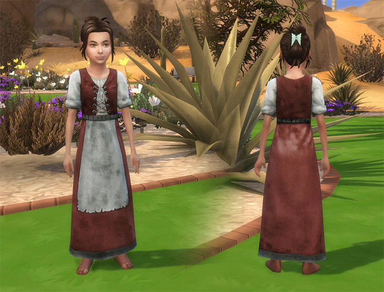 Tattered Dress Conversion / Sims 4 CC