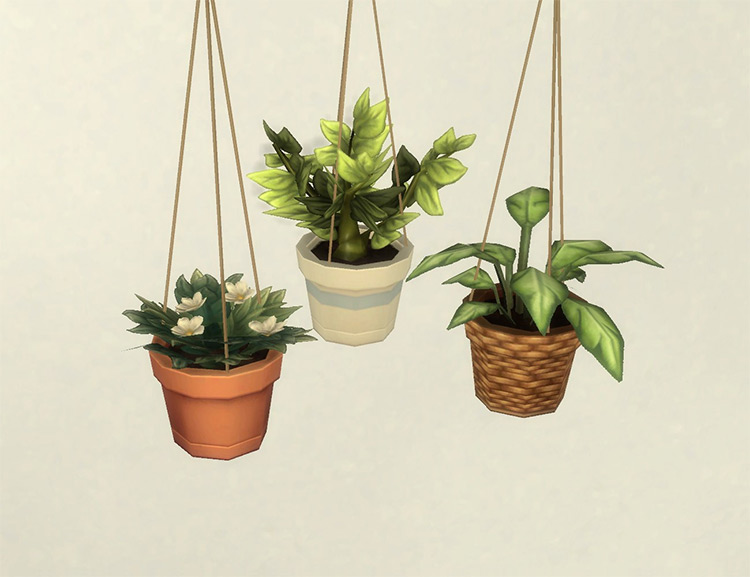 Modular Hanging Plants / Sims 4 CC