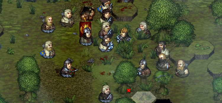 Battle Brothers - Grassy Landscape screenshot of gameplay