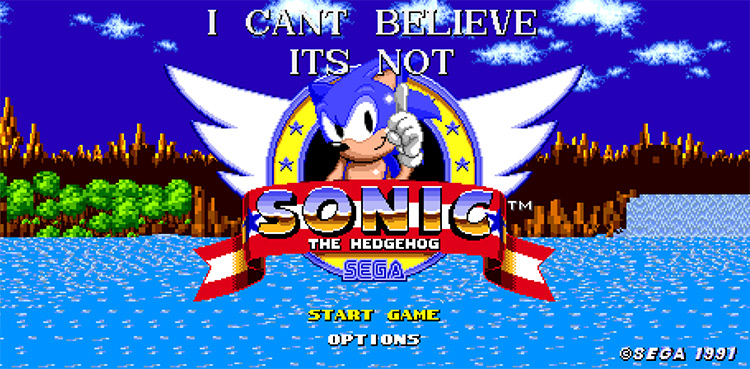 I Can’t Believe It’s Not Sonic 1 ROM hack