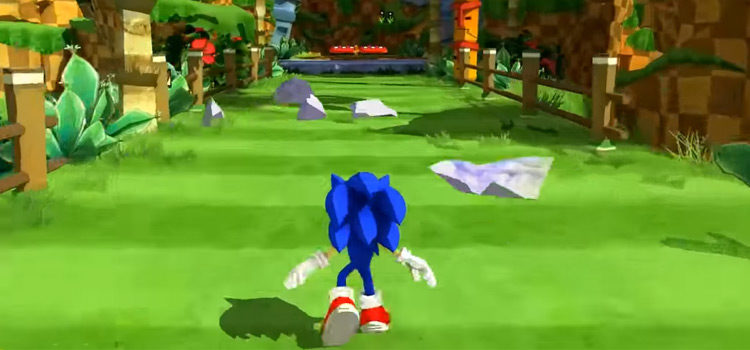 Sonic Generations cel-shaded mod screenshot