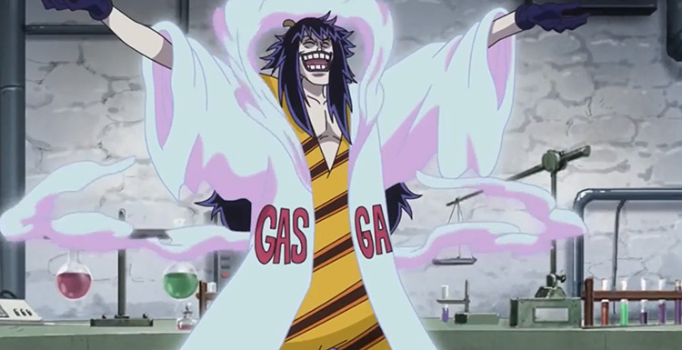 Caesar Clown in One Piece Anime screenshot