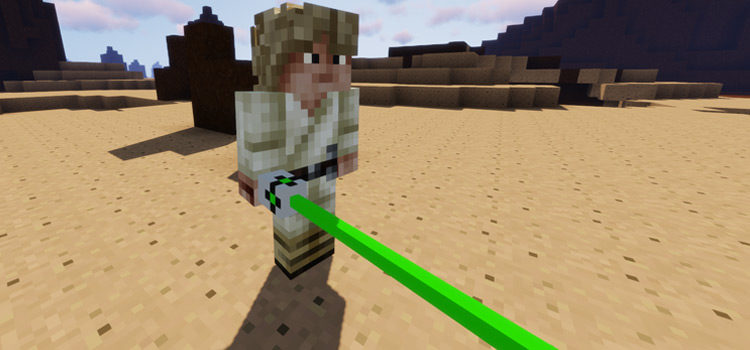 Luke Skywalker in Minecraft