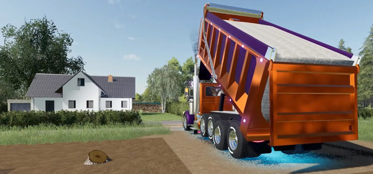 PETERBILT 379 Dump Truck Mod Preview / FS19