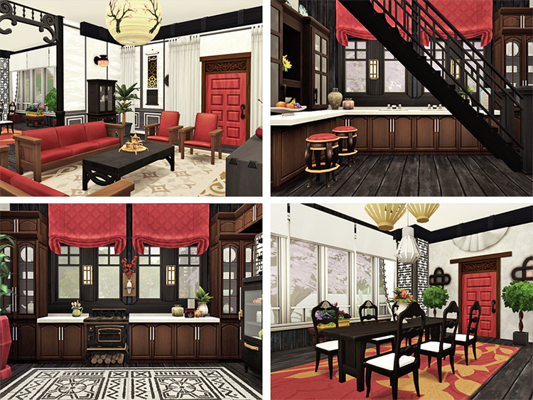 Shuang Mansion Lot / Sims 4