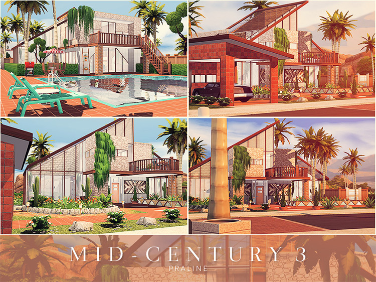 Mid-Century Mansion #3 / TS4 CC