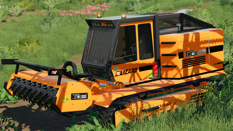 LIZARD Trex600 Woodchipper / Farming Simulator 19 Mod