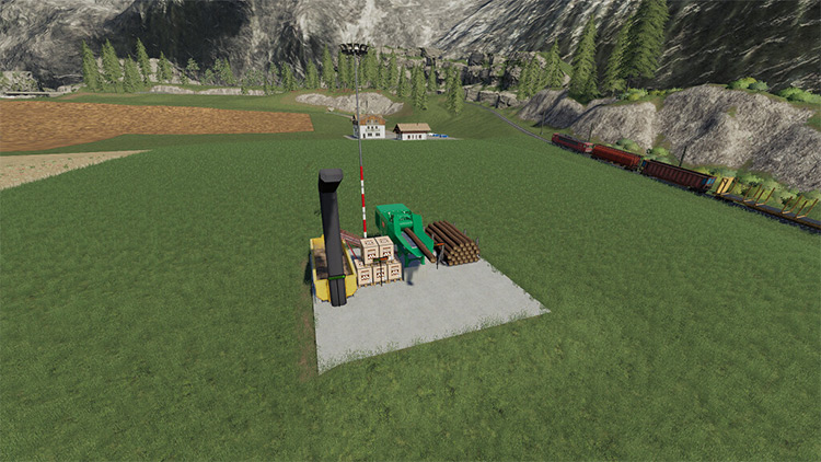 Stationary Wood Chipper Mod for FS19