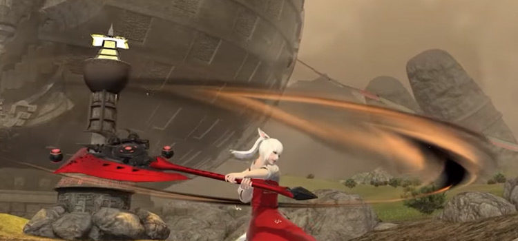Main Attack Warrior with Axe in Final Fantasy XIV