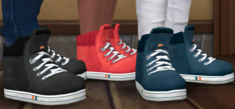 Sims 4 High Top Sneakers for Guys (CC)