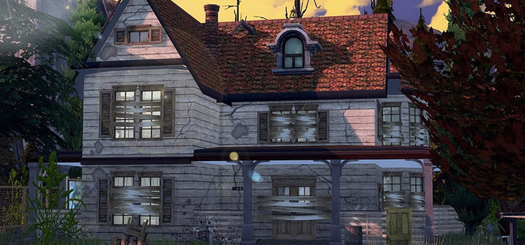 Abandoned Haunted House Lot Preview / The Sims 4