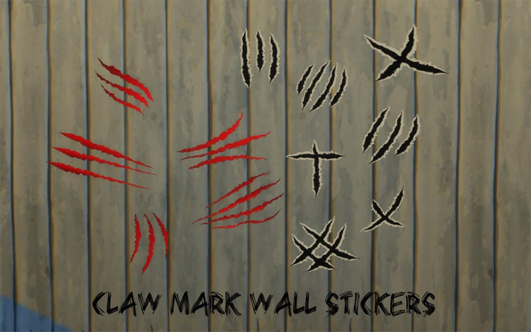 Claw Marks Wallpaper / TS4 CC