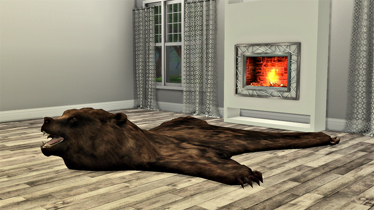 Bear Skin Rug / Sims 4 CC