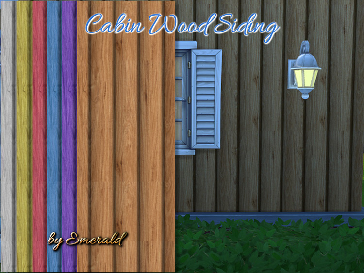 Cabin Wood Siding for The Sims 4