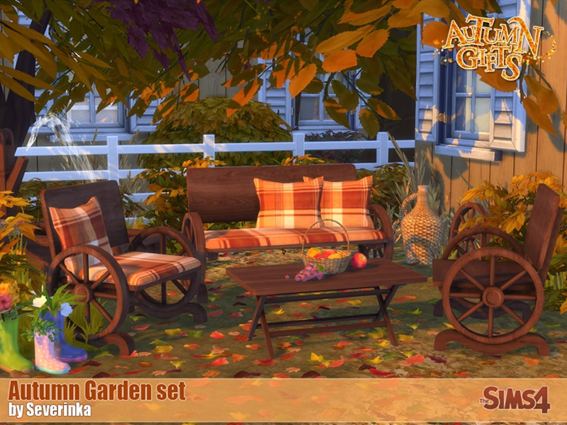 Autumn Garden CC for The Sims 4