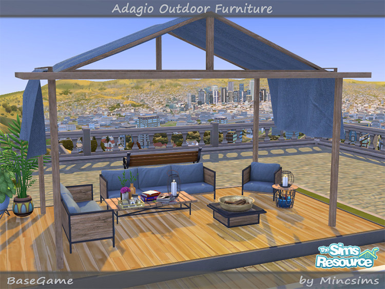 Adagio Outdoor Furniture Set / TS4 CC