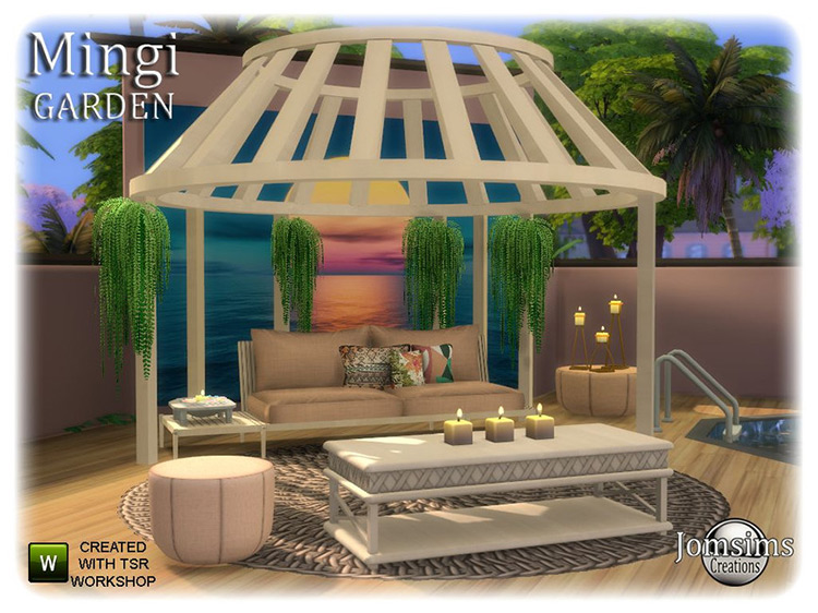 Mingi Garden Set / Sims 4 CC