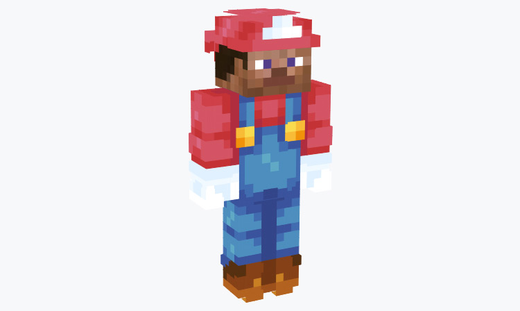 Steve wearing Mario Outfit / Minecraft Skin