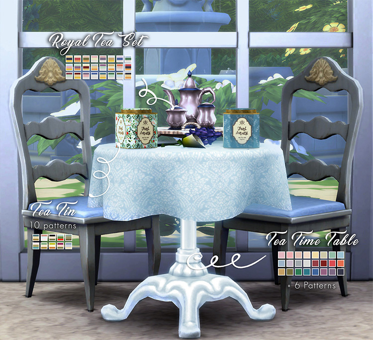 Teanmoon’s Tea Party Set / Sims 4 CC
