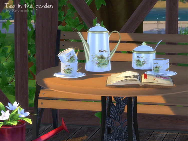 Tea in the Garden Set / Sims 4 CC