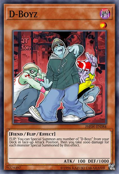 D-Boyz Yu-Gi-Oh Card