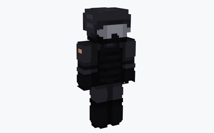Dark Military Trooper / Minecraft Skin