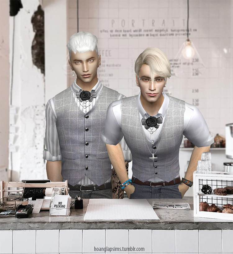 Cute Butler/Waiter Outfit / Sims 4 CC