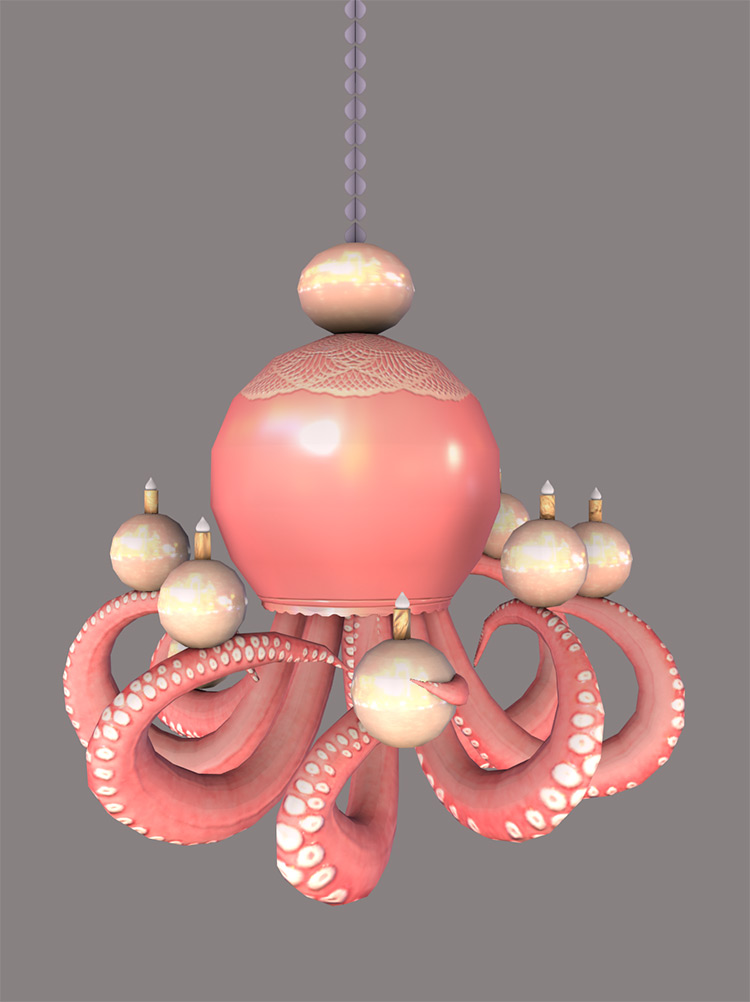 Octopus Ceiling Light Design / Sims 4 CC