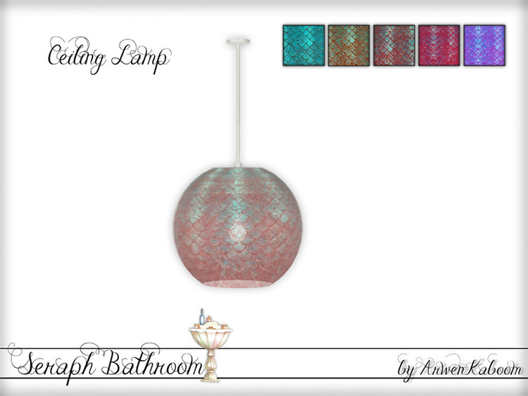 Seraph Ceiling Lamp / Sims 4 CC