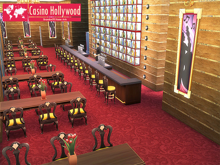 Casino Hollywood Lot Build / TS4 CC