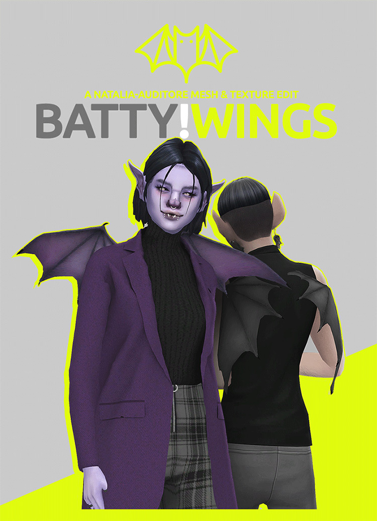 Bat Wings / Sims 4 CC