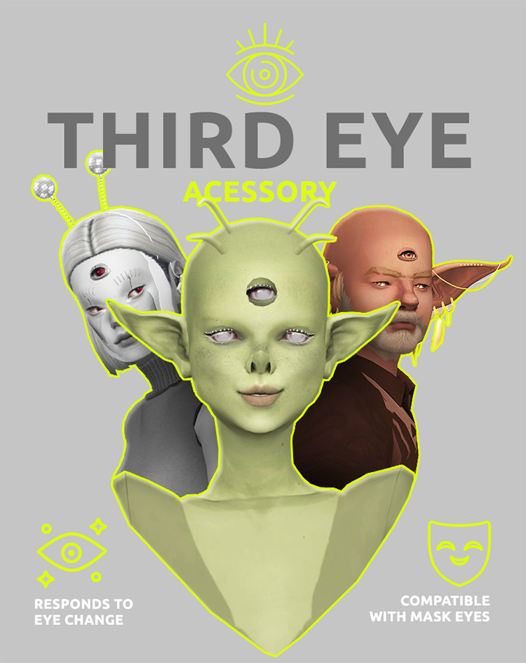 Third Eye Accessory / Sims 4 CC