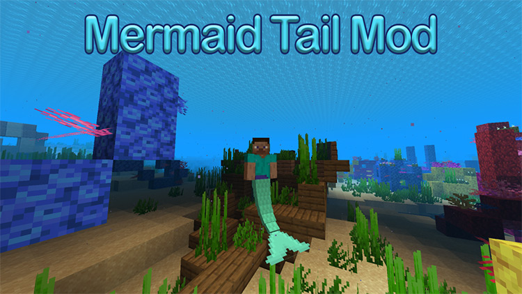 Mermaid Tail Mod screenshot / Minecraft