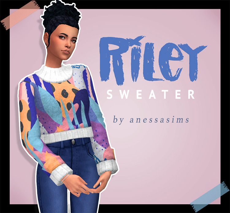 Riley Sweater for The Sims 4