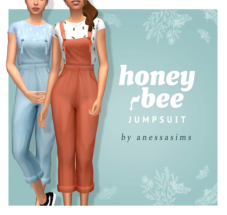 Honeybee Jumpsuit / Sims 4 CC