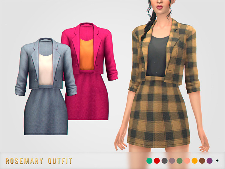 Rosemary Outfit / TS4 CC