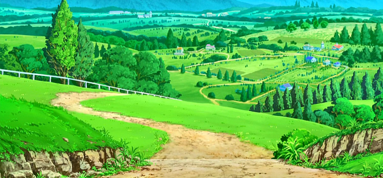 Pokemon Route 1 in the anime