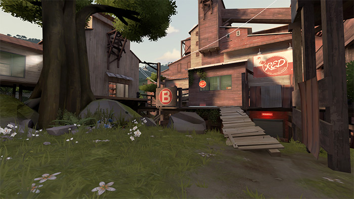TF2 map cp_mossrock