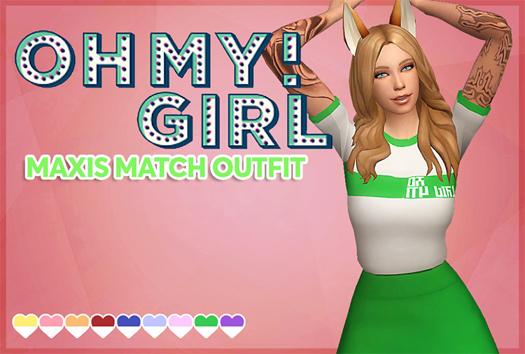 Oh My! Girl Outfit / TS4 CC