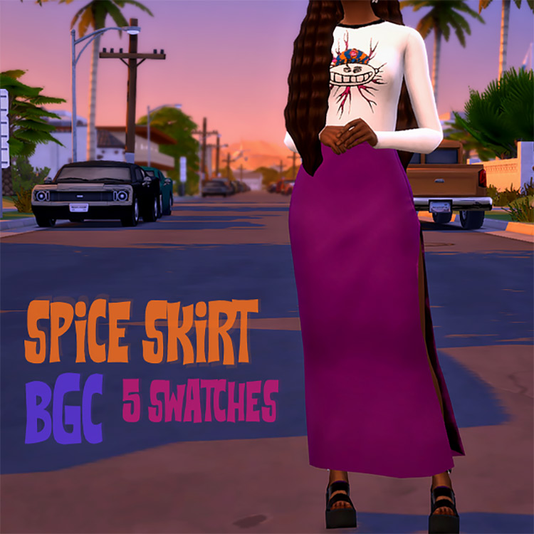 Spice Skirt / Sims 4 CC