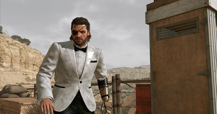 Man in white suit mod - MGS V Phantom Pain screenshot