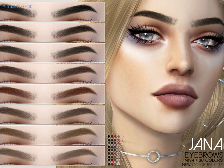 Jana Eyebrows - Sims 4 CC