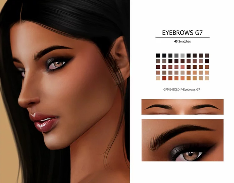 Eyebrows G7 CC pack for TS4