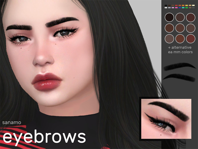 Eyebrows 01 - Sims 4 CC