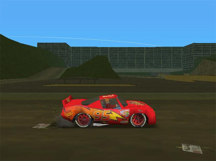 Lightning McQueen Mod for GTA VC