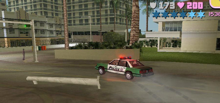 Vice City - Driving Police Car, Handling mod Preview