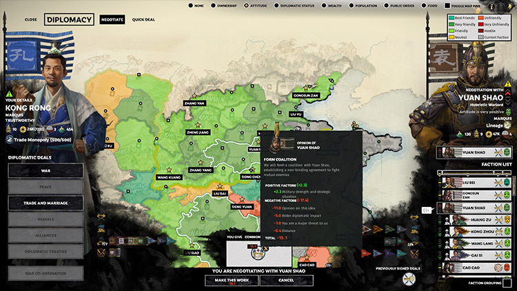 Better Diplomacy Total War: Three Kingdoms mod