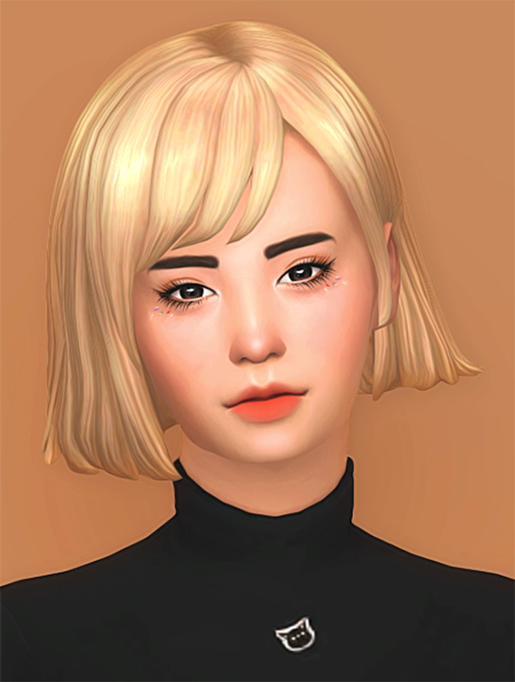 Maxis Match blonde hair CC for Sims 4